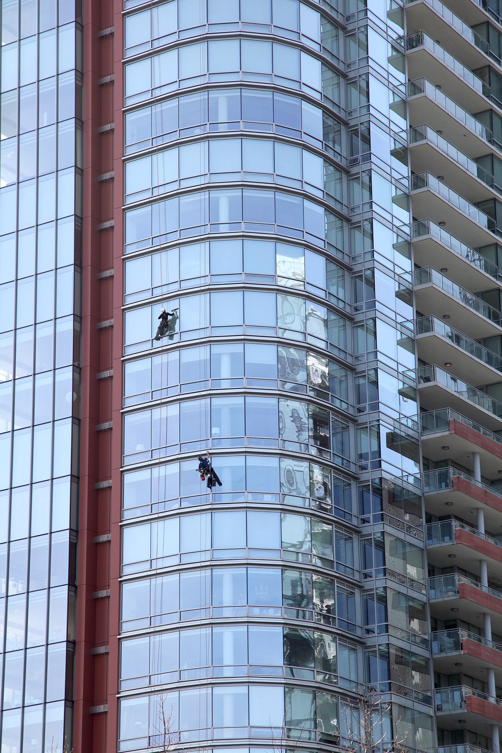 Commercial cleaning in progress